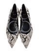 Cavalli Class Snakeskin Animal Print Flats