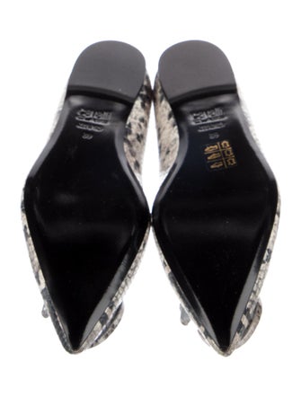 Cavalli Class Snakeskin Animal Print Flats