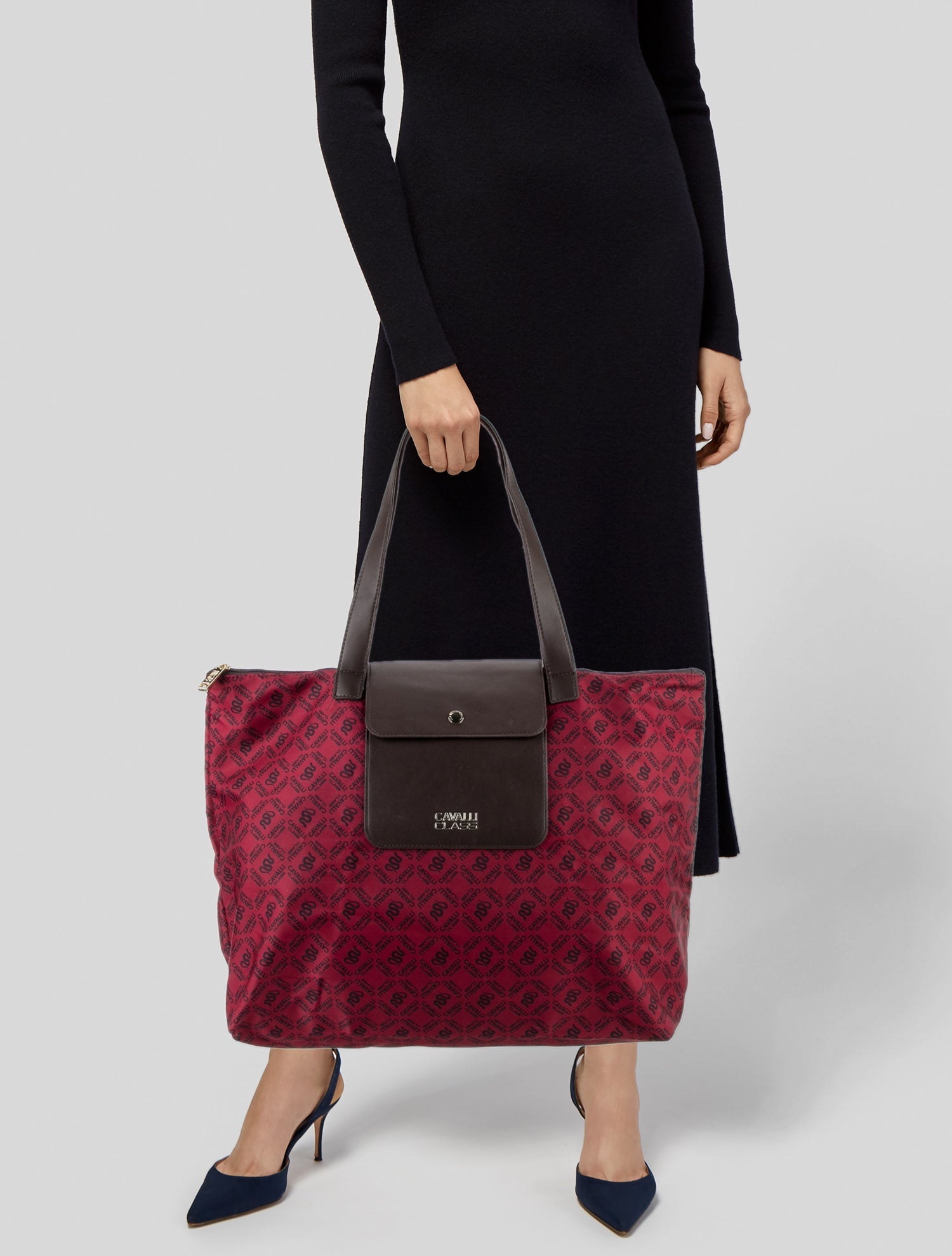 Cavalli Class Nylon Shoulder Bag