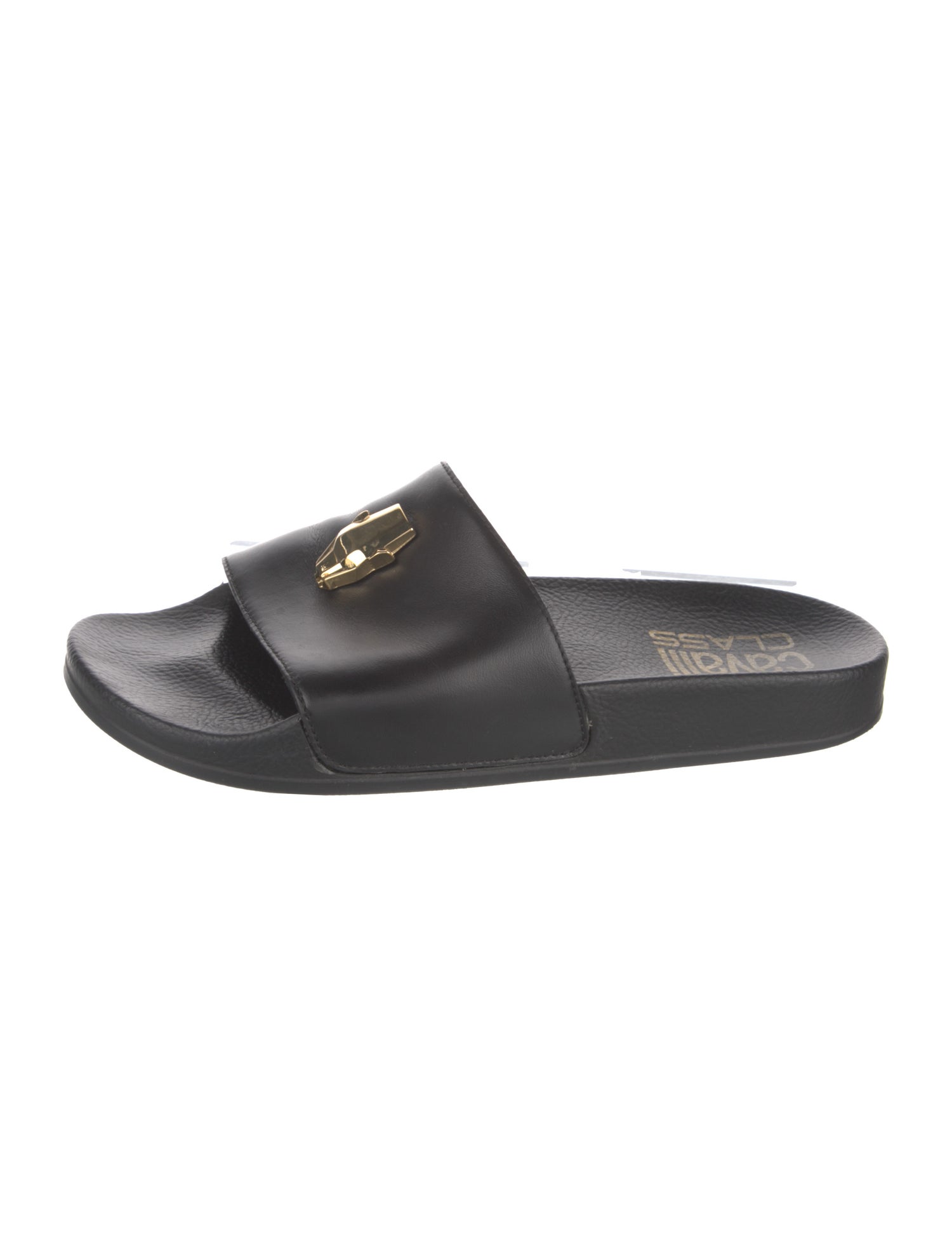 Cavalli Class Leather Slides