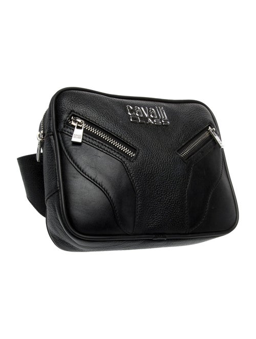 Cavalli Class Leather Belt Bag
