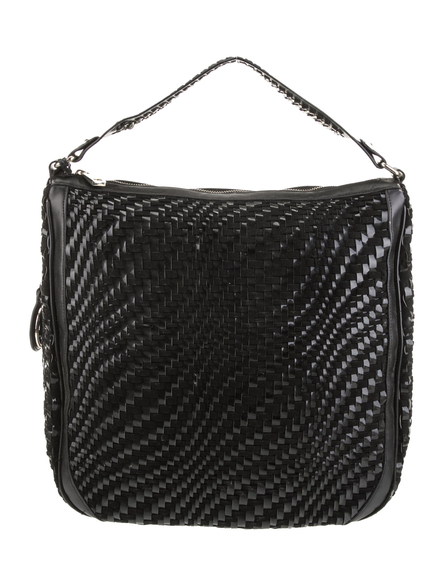 Cavalli Class Leather Top Handle Bag