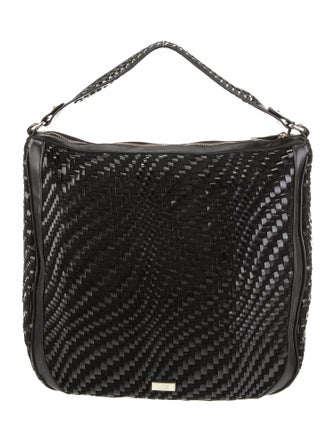 Cavalli Class Leather Top Handle Bag