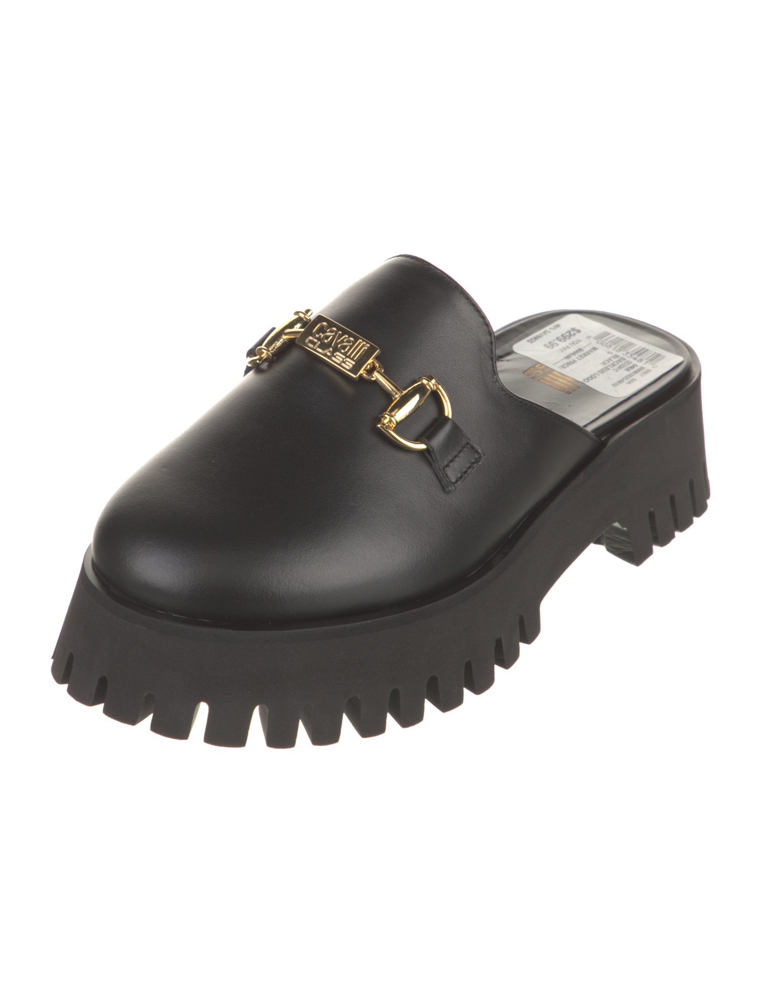 Cavalli Class Leather Mules