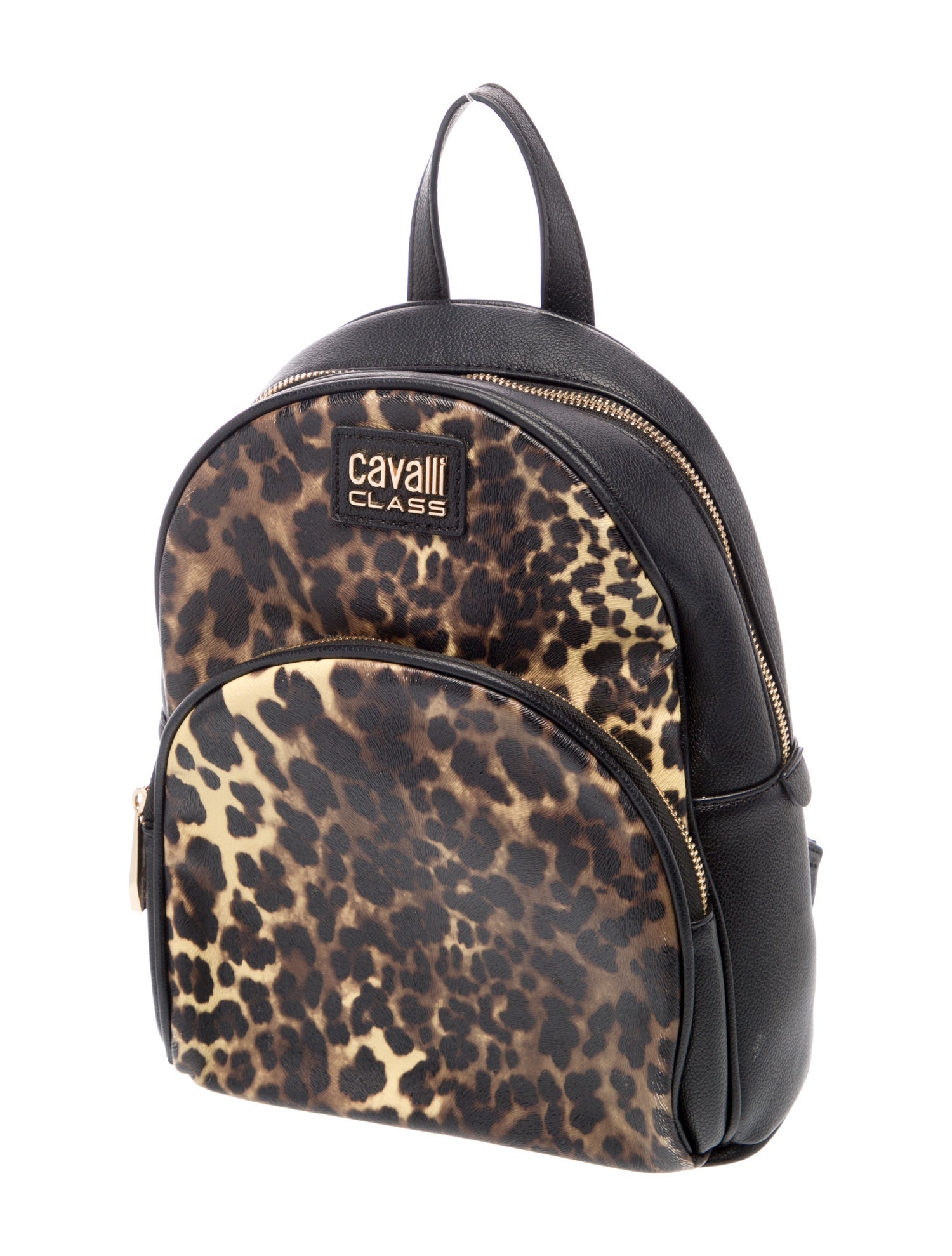 Cavalli Class Leather Backpack