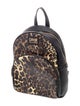 Cavalli Class Leather Backpack