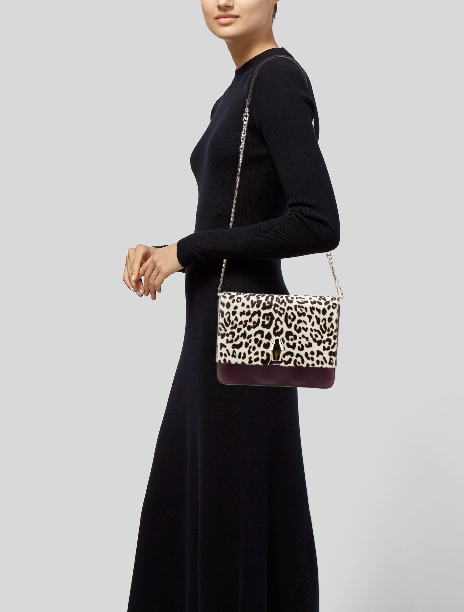 Cavalli Class Ponyhair Crossbody Bag