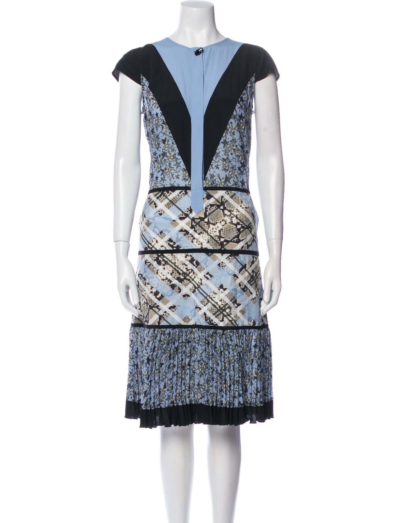 Cavalli Class Printed Midi Length Dress