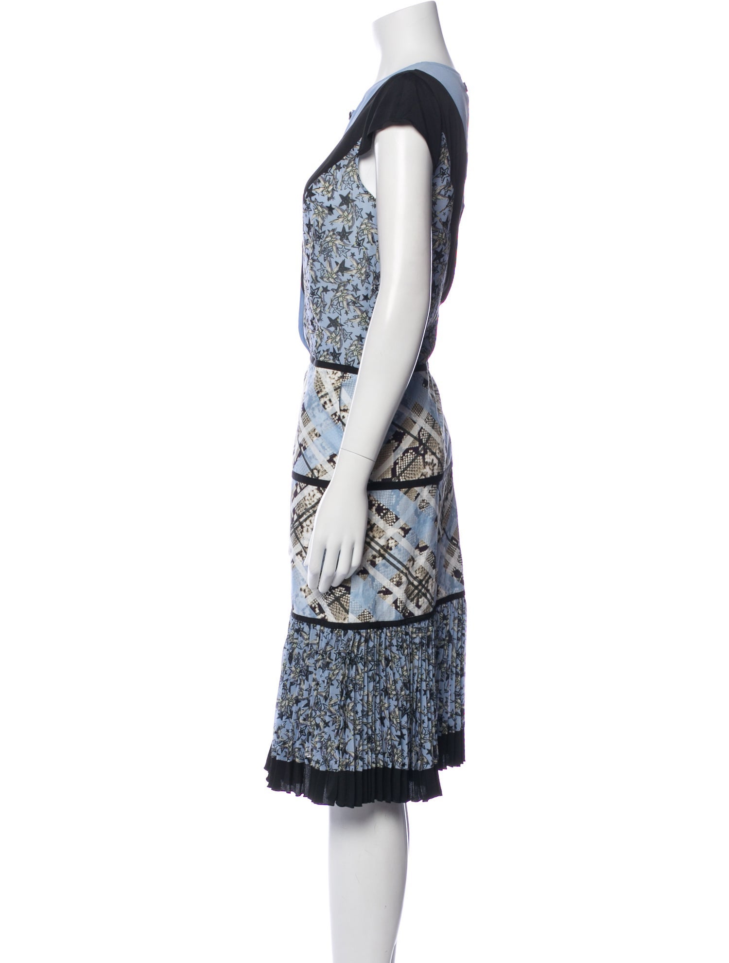 Cavalli Class Printed Midi Length Dress