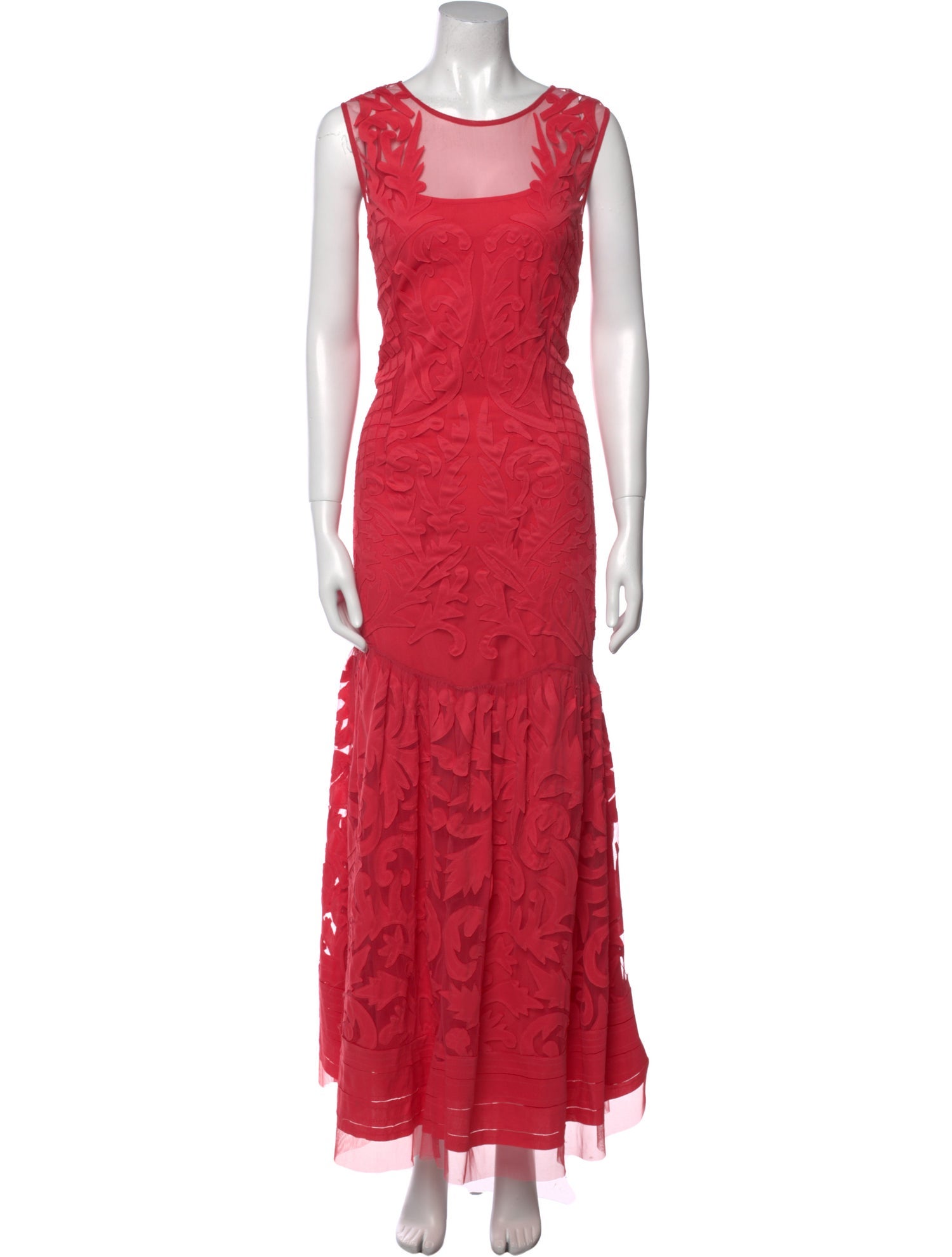 Cavalli Class Lace Pattern Long Dress