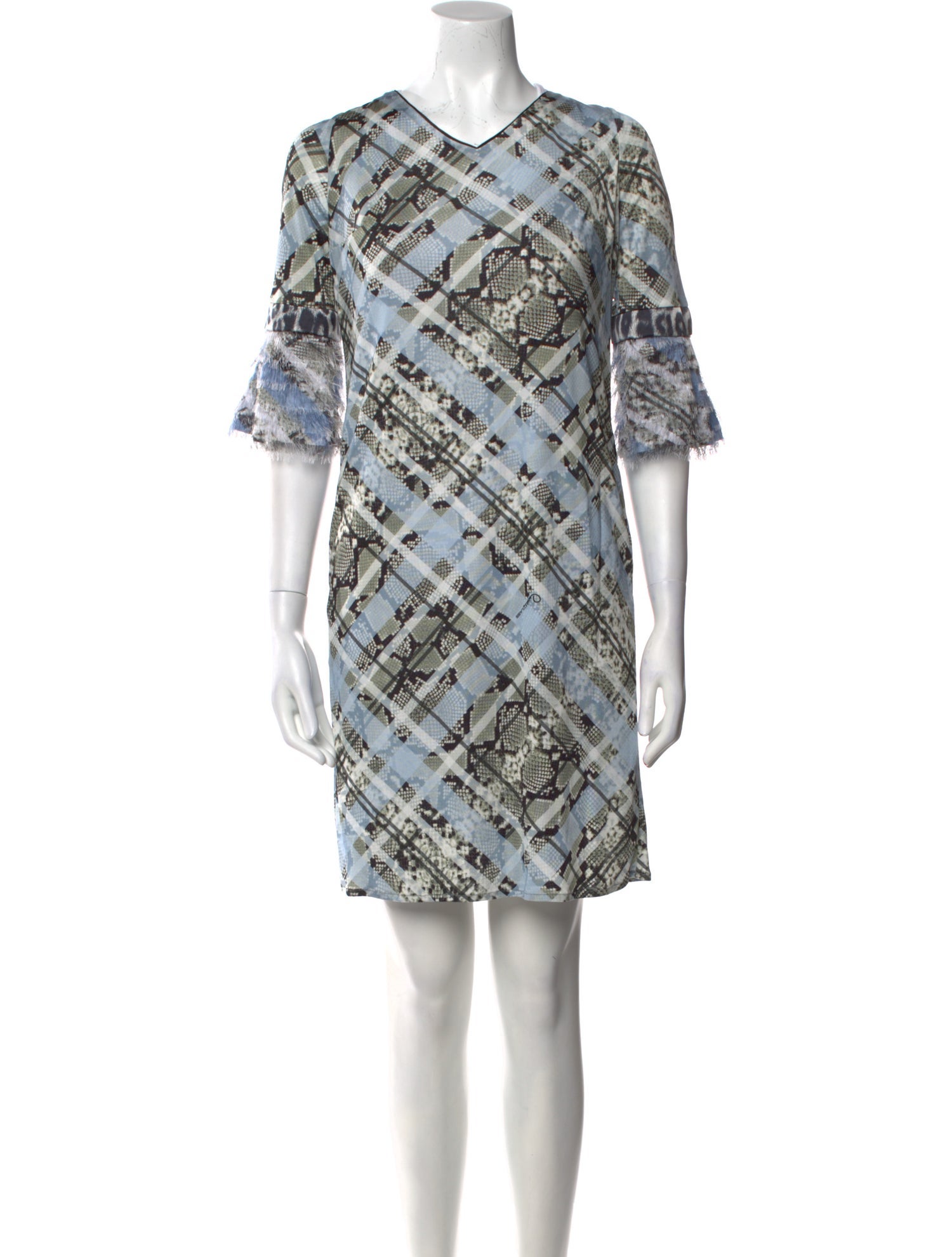 Cavalli Class Printed Knee-Length Dress