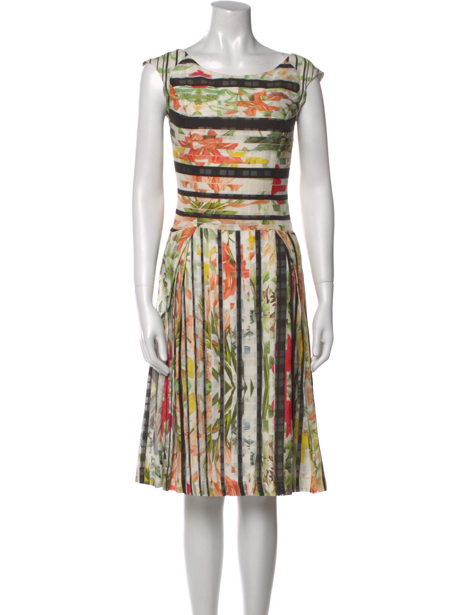 Cavalli Class Printed Knee-Length Dress