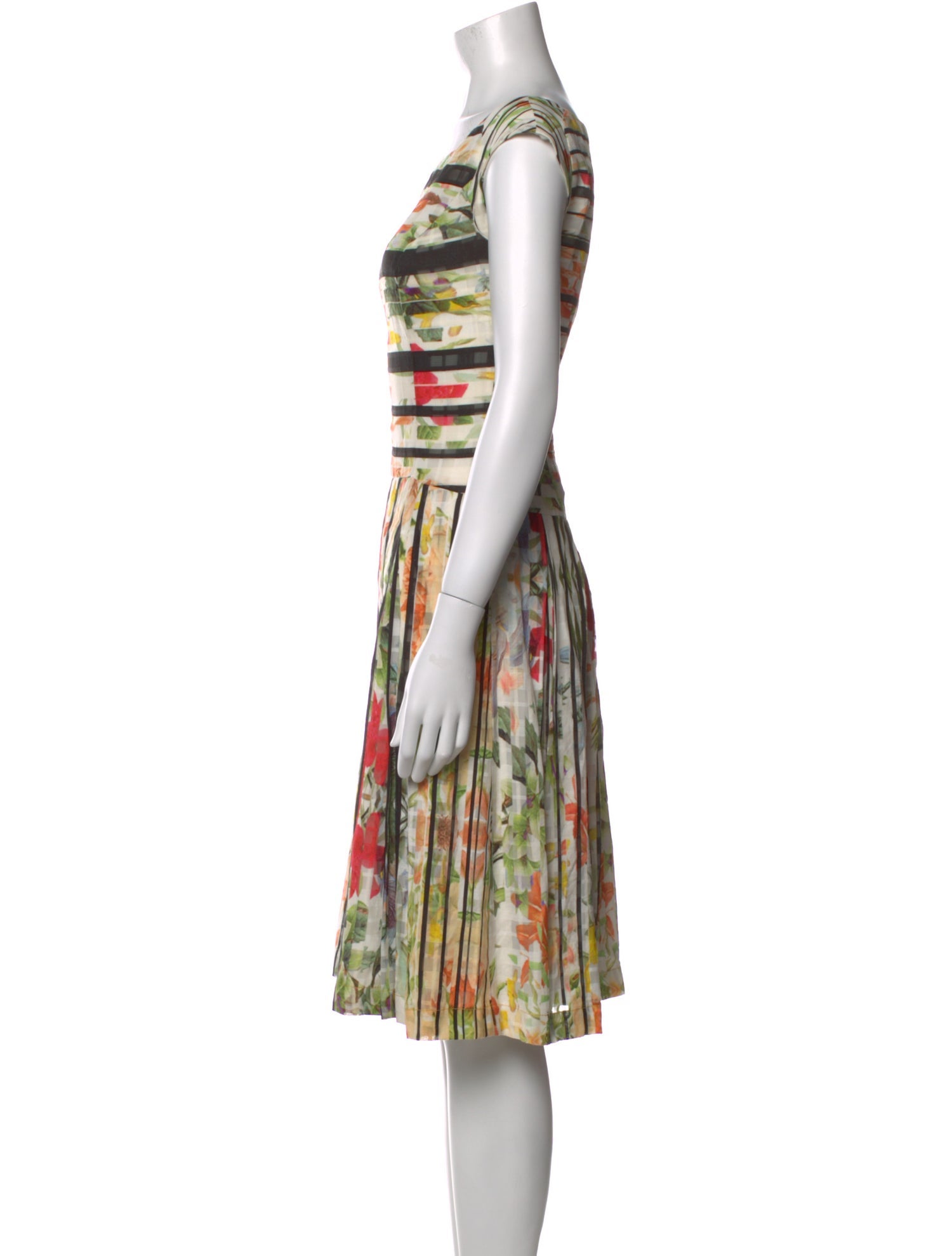 Cavalli Class Printed Knee-Length Dress