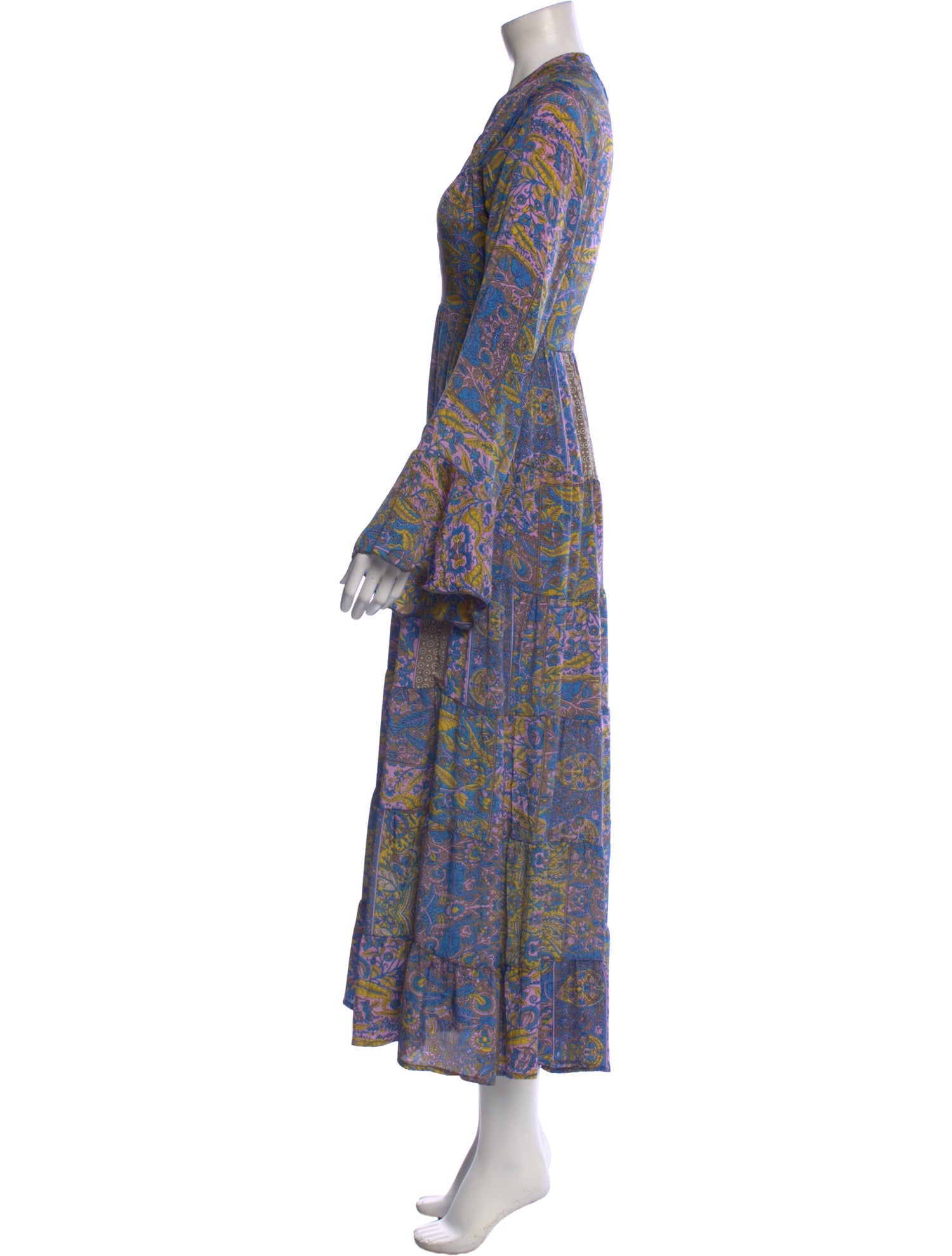 California Creations Paisley Print Long Dress