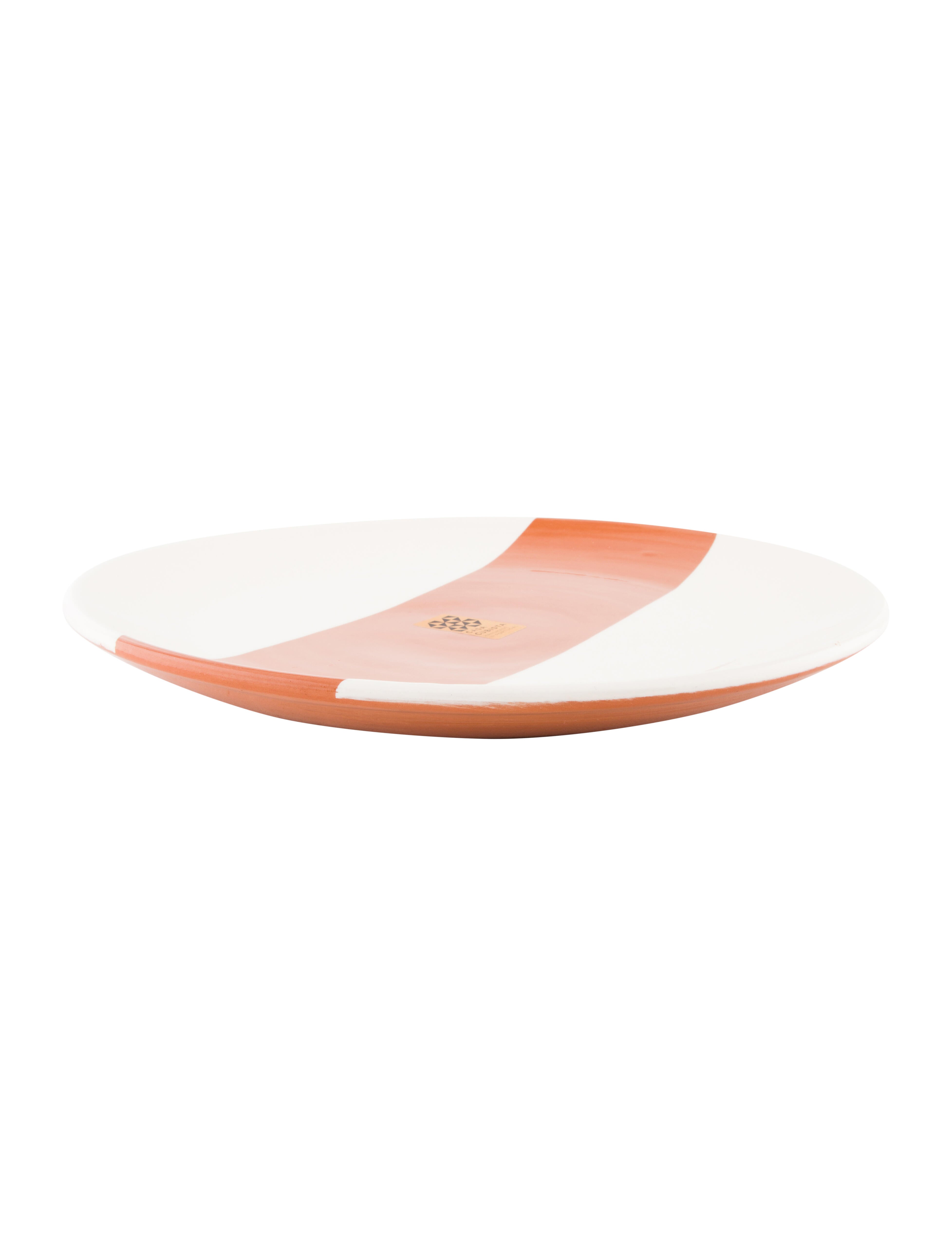 Casa Cubista Rectangle Salad Plate Terracotta & White Red, 1 pieces