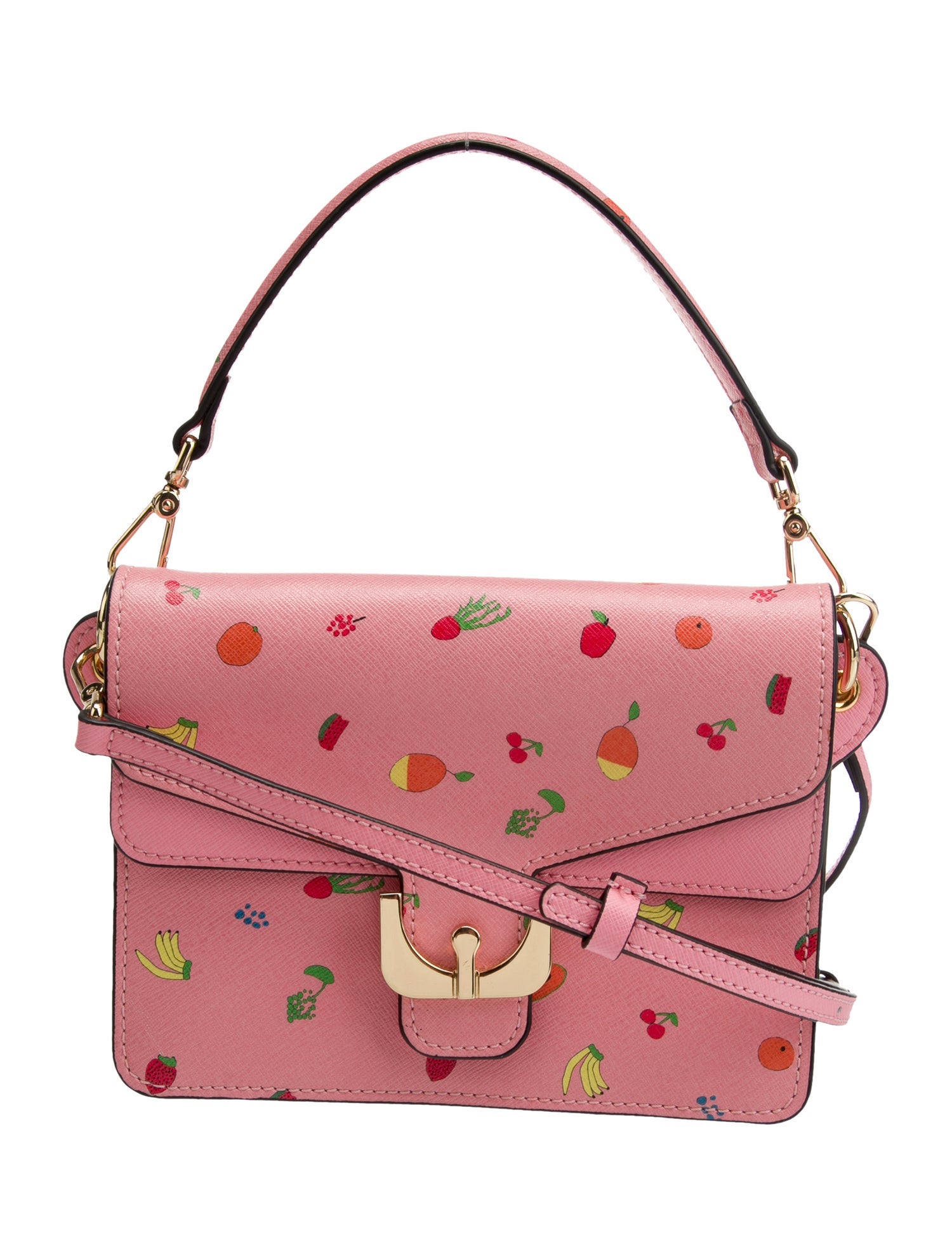 Coccinelle Saffiano Leather Top Handle Bag