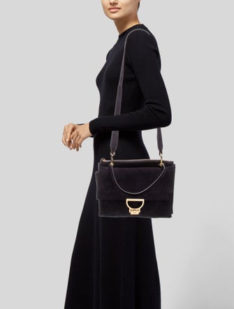 Coccinelle Suede Top Handle Bag
