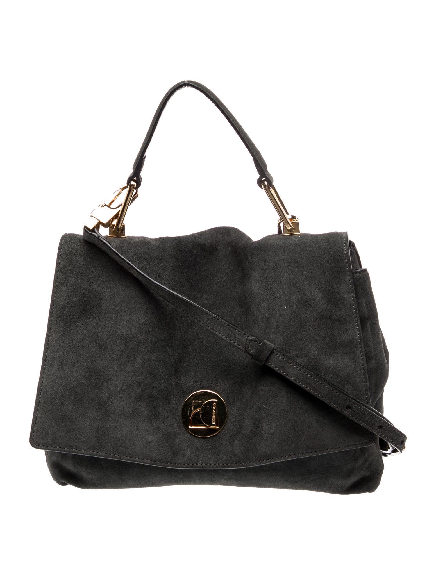 Coccinelle Suede Top Handle Bag