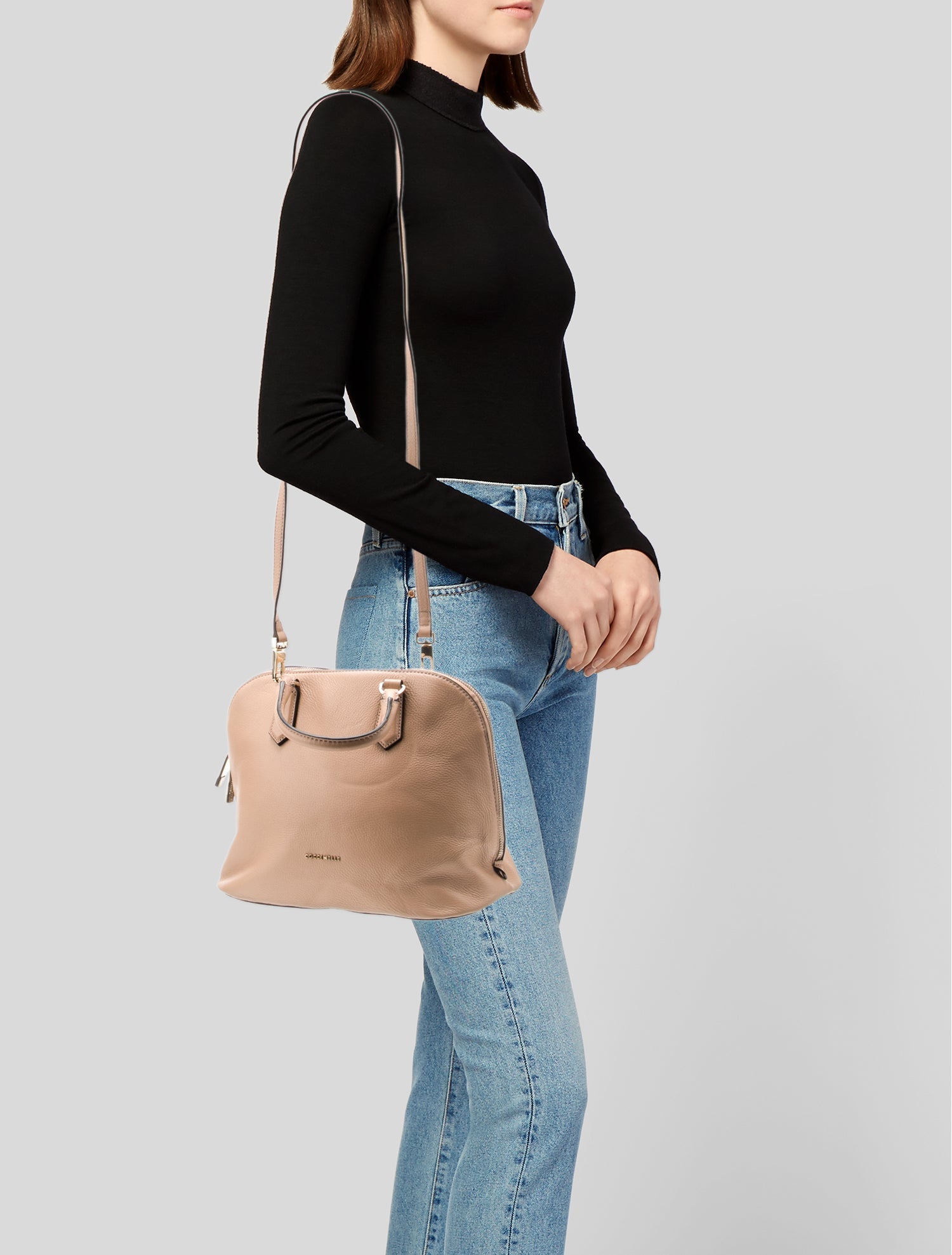 Coccinelle Leather Top Handle Bag