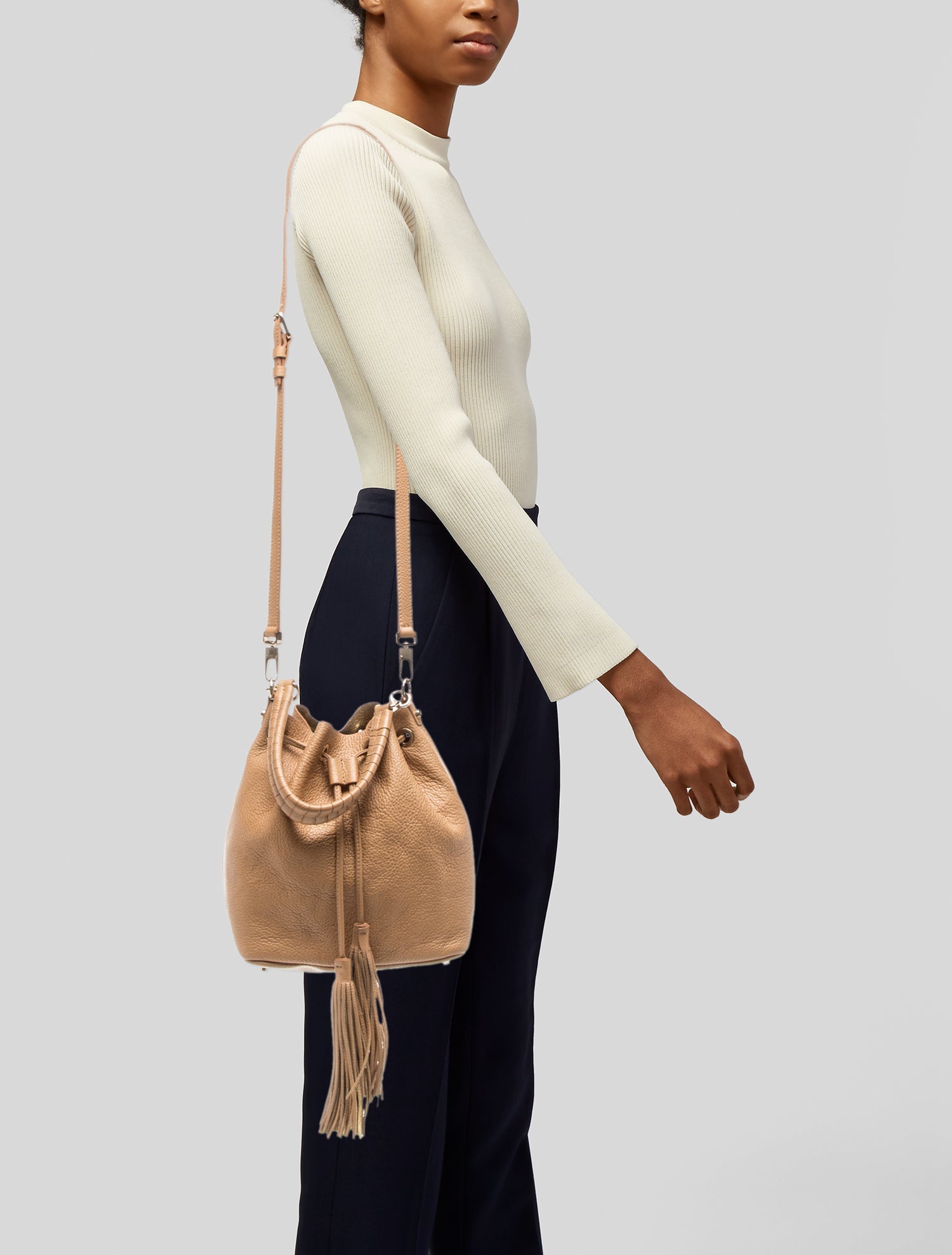 Coccinelle Leather Bucket Bag