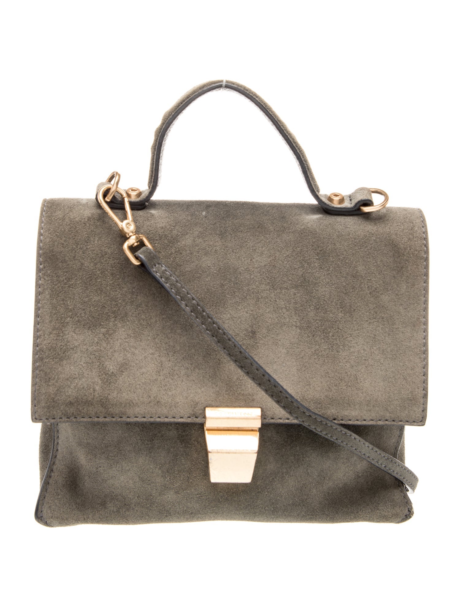 Coccinelle Suede Top Handle Bag