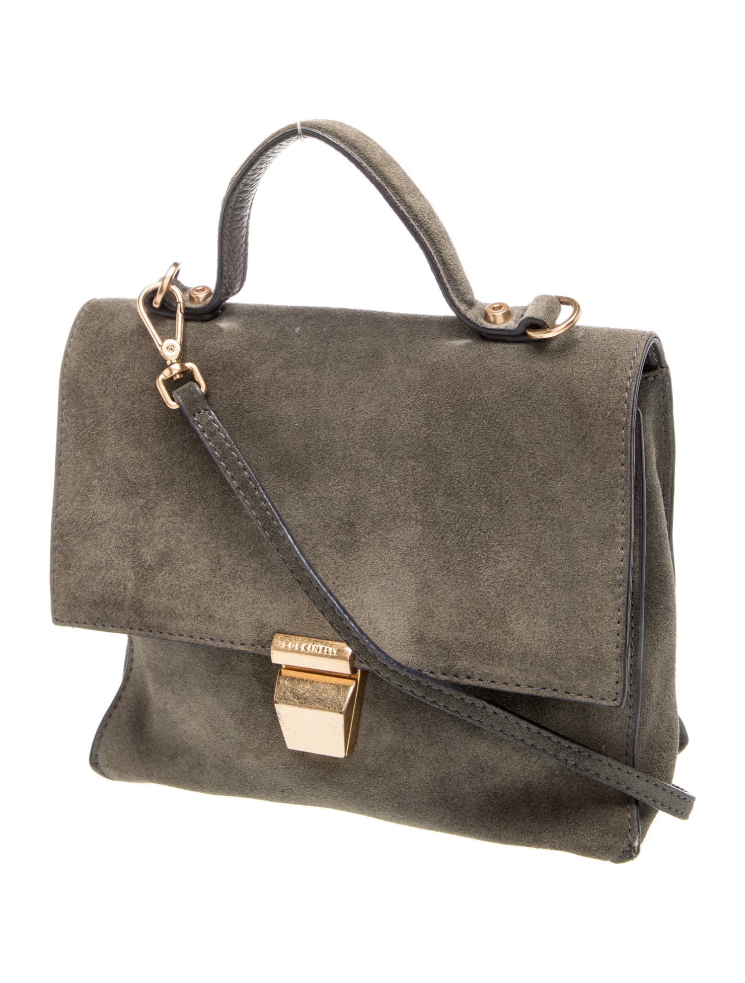 Coccinelle Suede Top Handle Bag