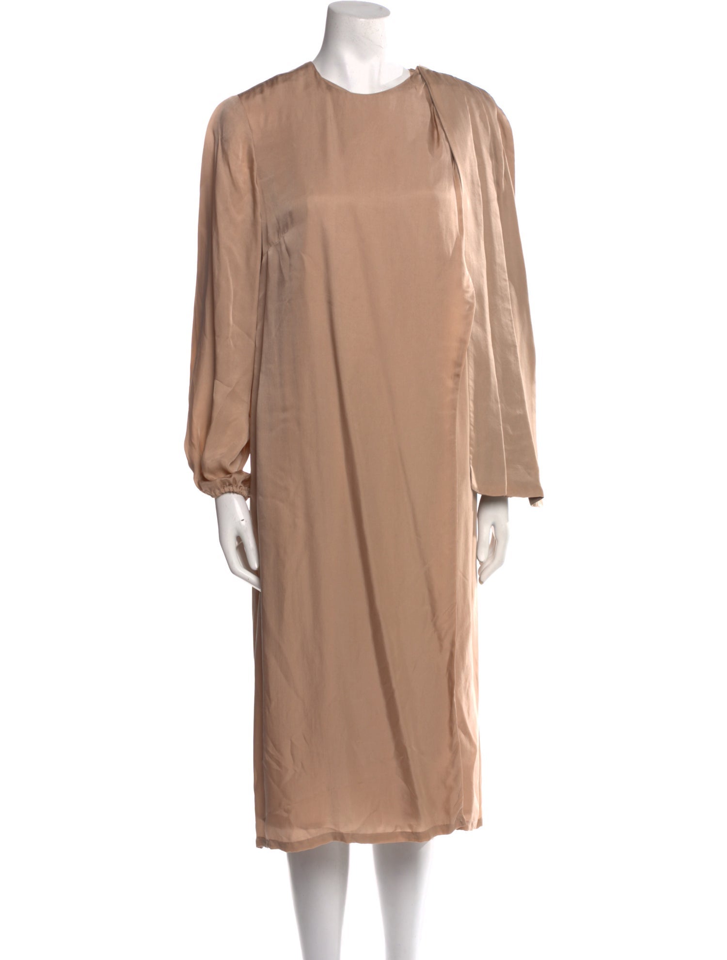 Cynthia Cazort Collins Crew Neck Midi Length Dress