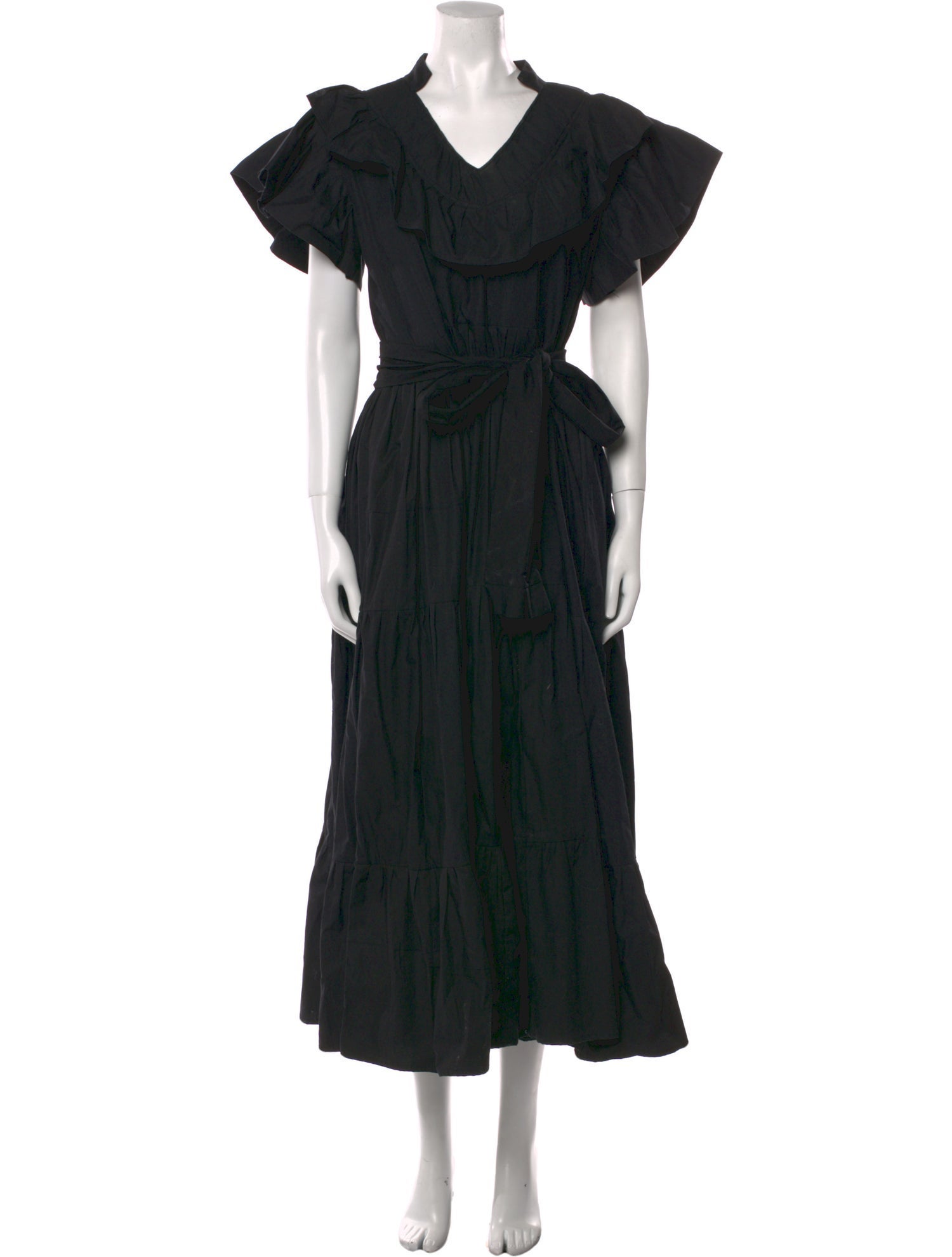 Cynthia Cazort Collins Jane Ruffle Long Dress