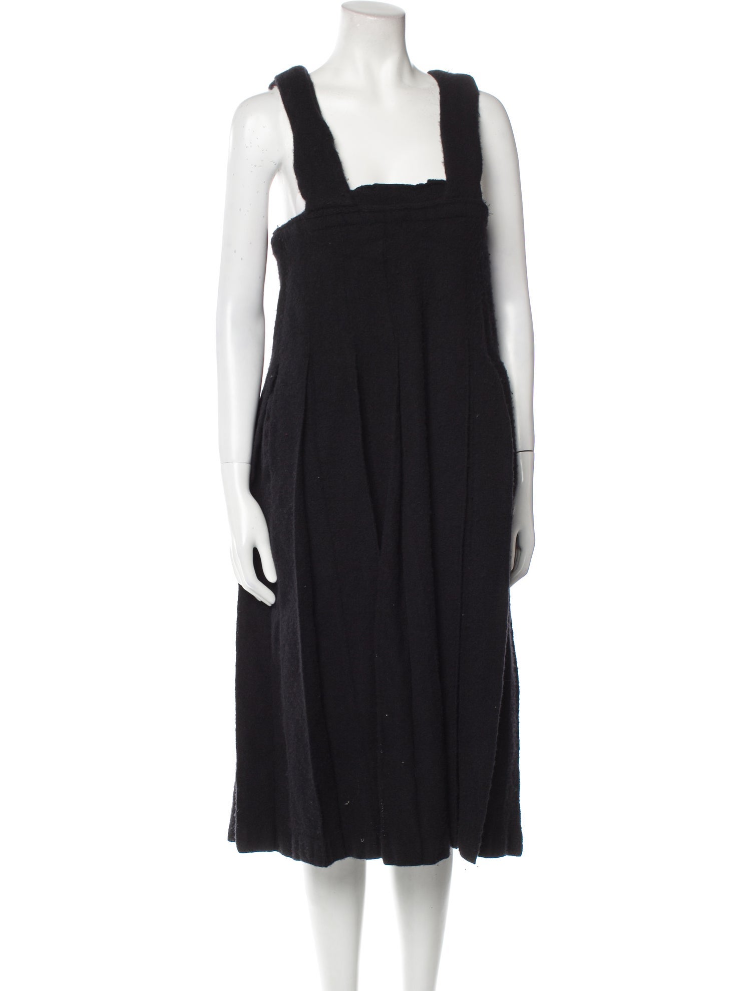 CDG by Comme des Garçons Square Neckline Midi Length Dress