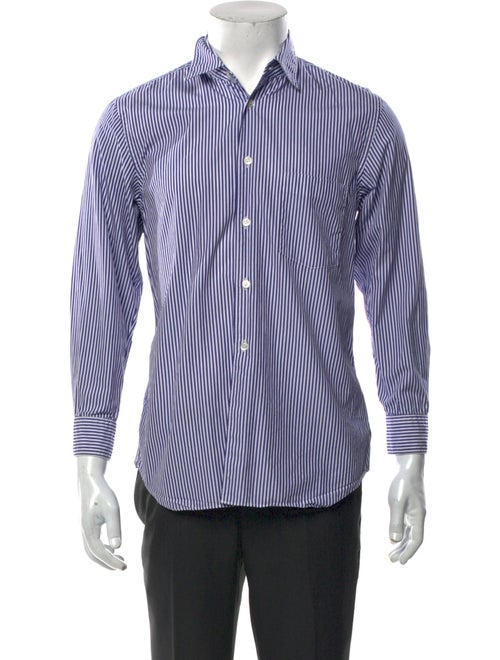 CDG by Comme des Garçons Striped Long Sleeve Button-Up Top