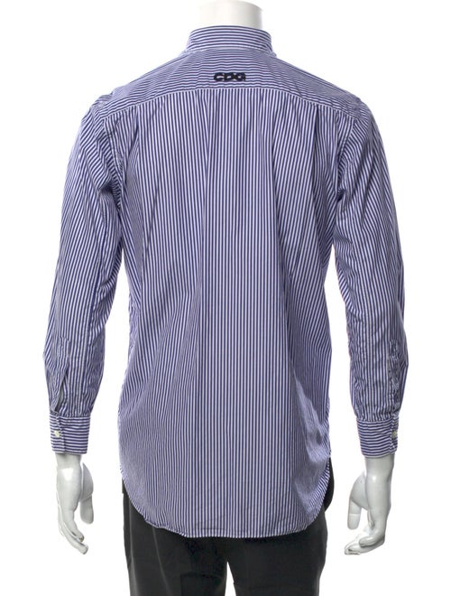 CDG by Comme des Garçons Striped Long Sleeve Button-Up Top