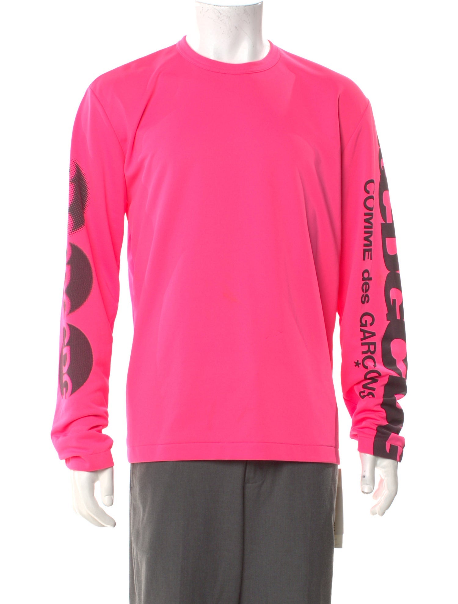 CDG by Comme des Garçons Graphic Print Crew Neck Henley