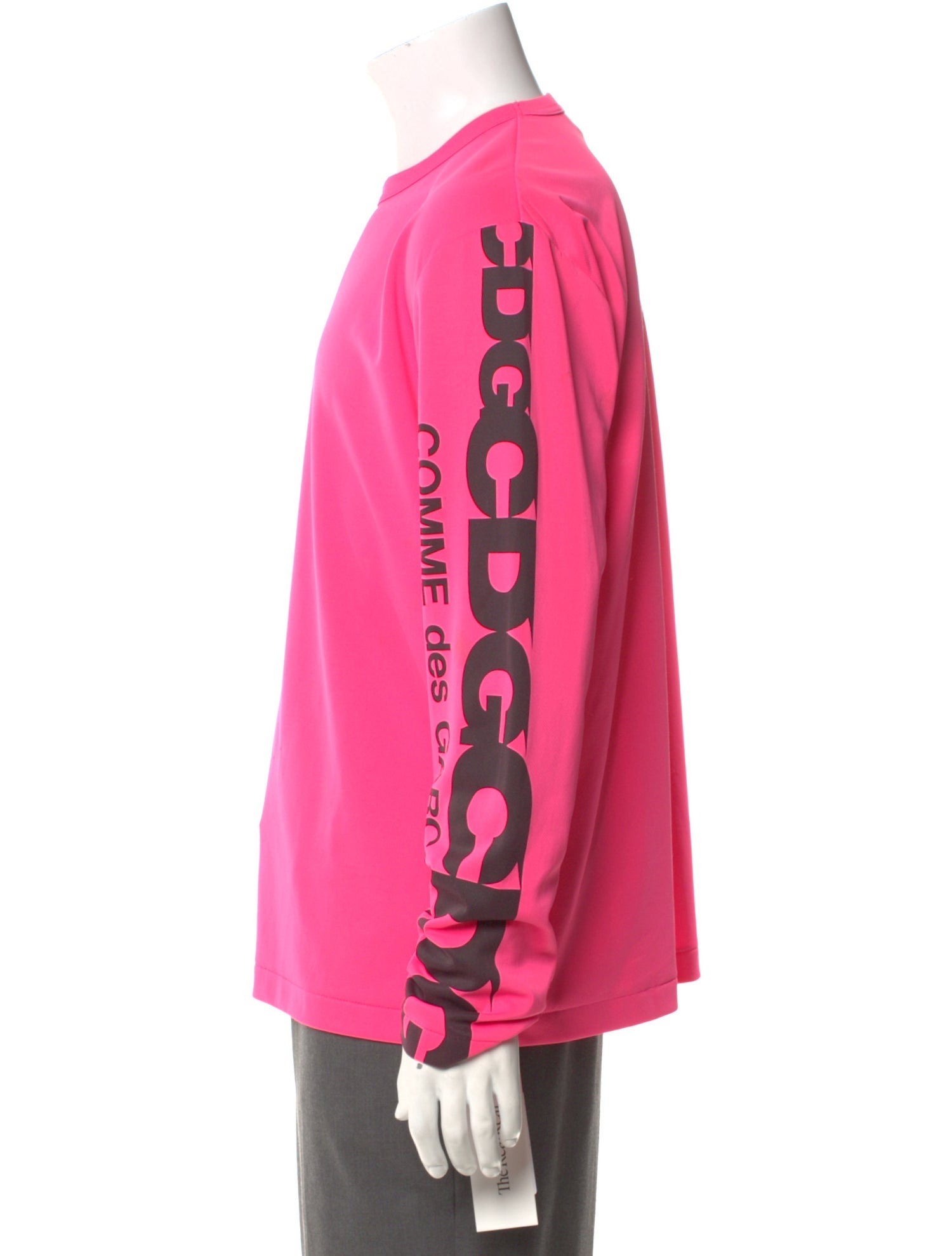 CDG by Comme des Garçons Graphic Print Crew Neck Henley