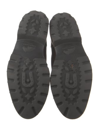 Cartujano Leather Colorblock Pattern Combat Boots