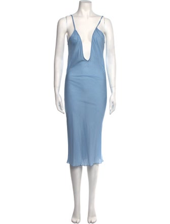 Cloe Cassandro V-Neck Long Dress