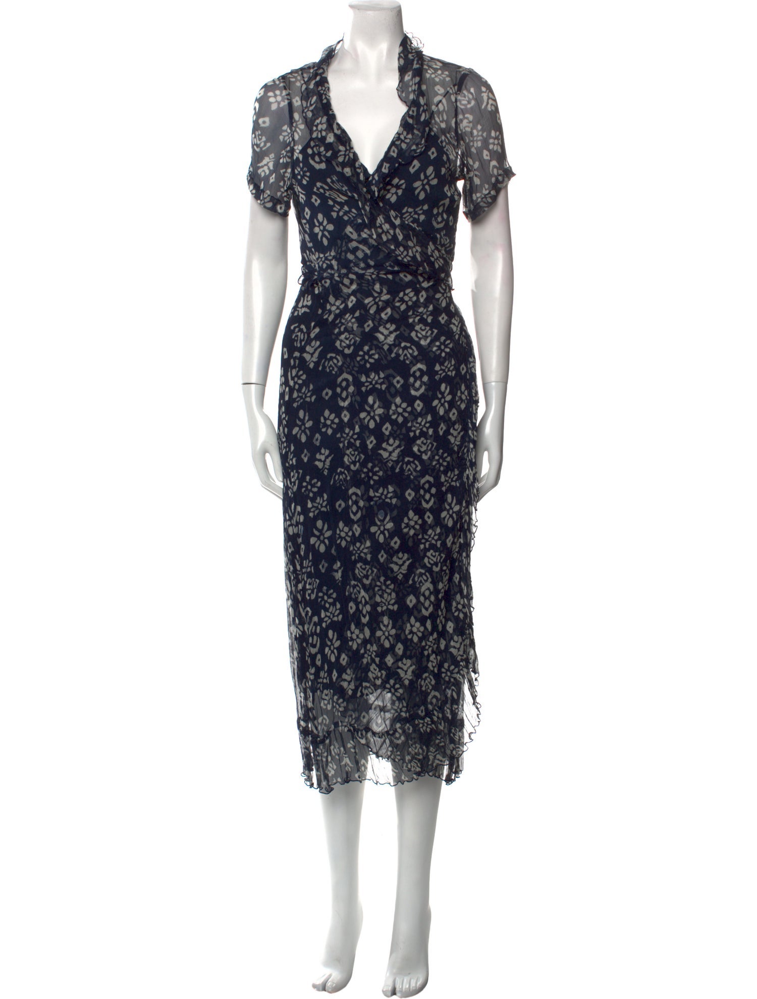 Cloe Cassandro Silk Long Dress