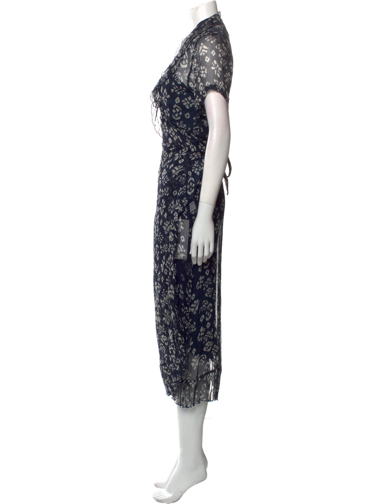 Cloe Cassandro Silk Long Dress