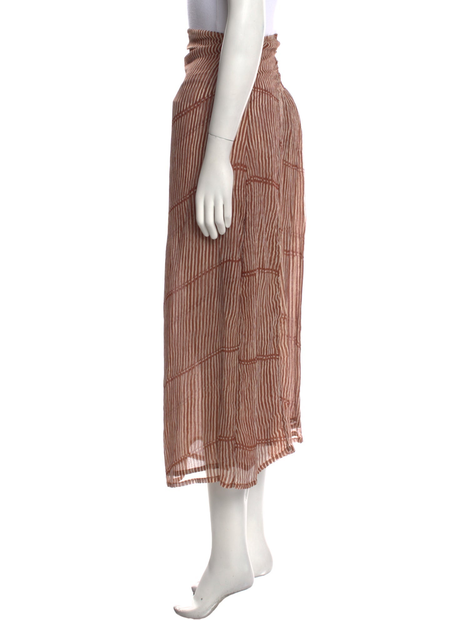 Cloe Cassandro Silk Long Skirt