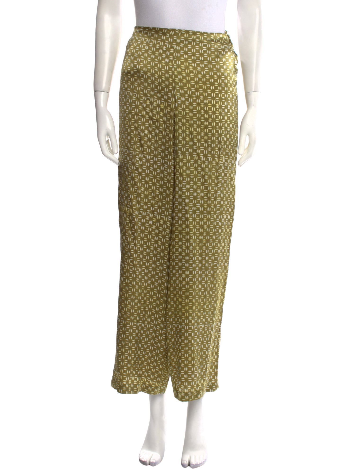 Cloe Cassandro Silk Wide Leg Pants