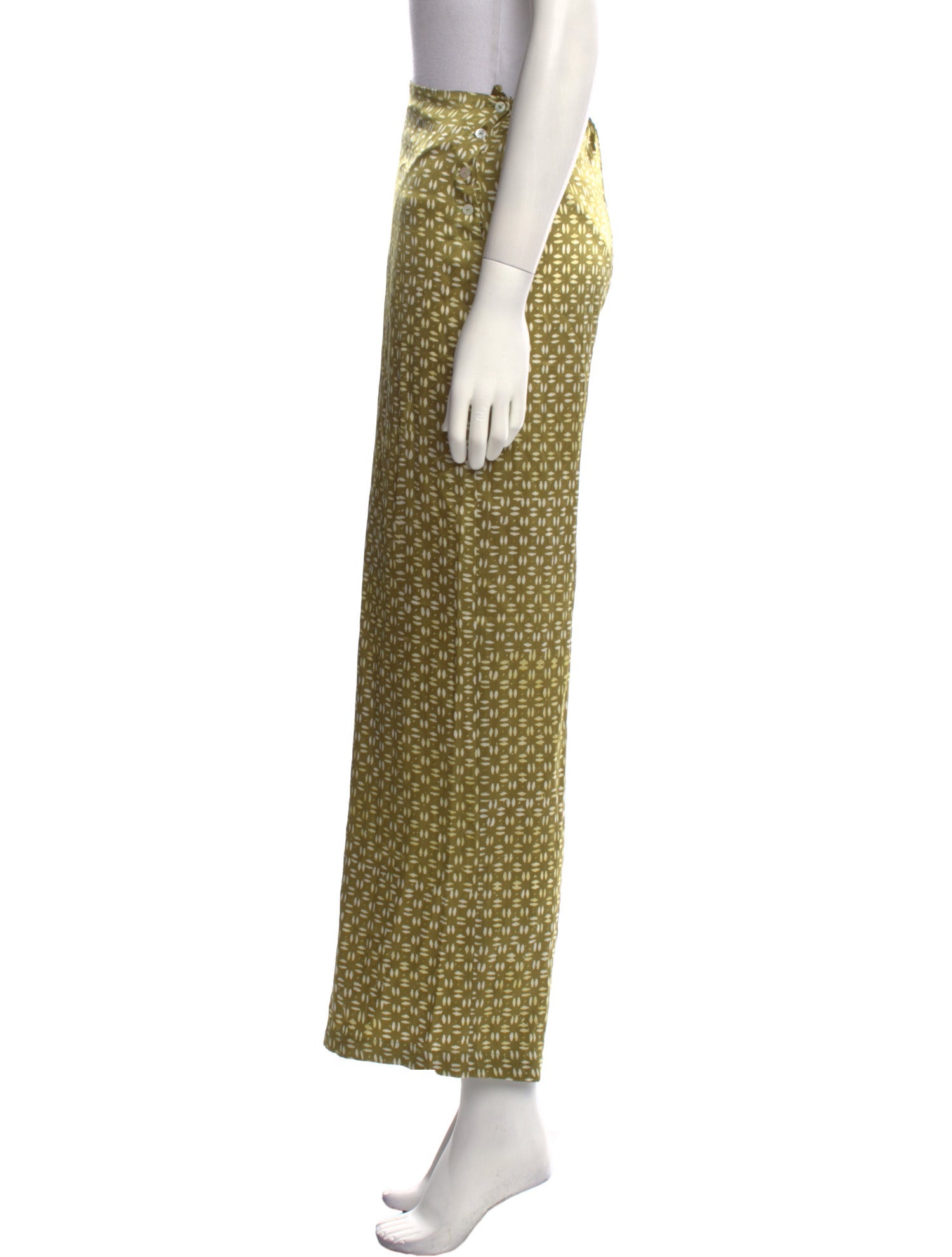 Cloe Cassandro Silk Wide Leg Pants