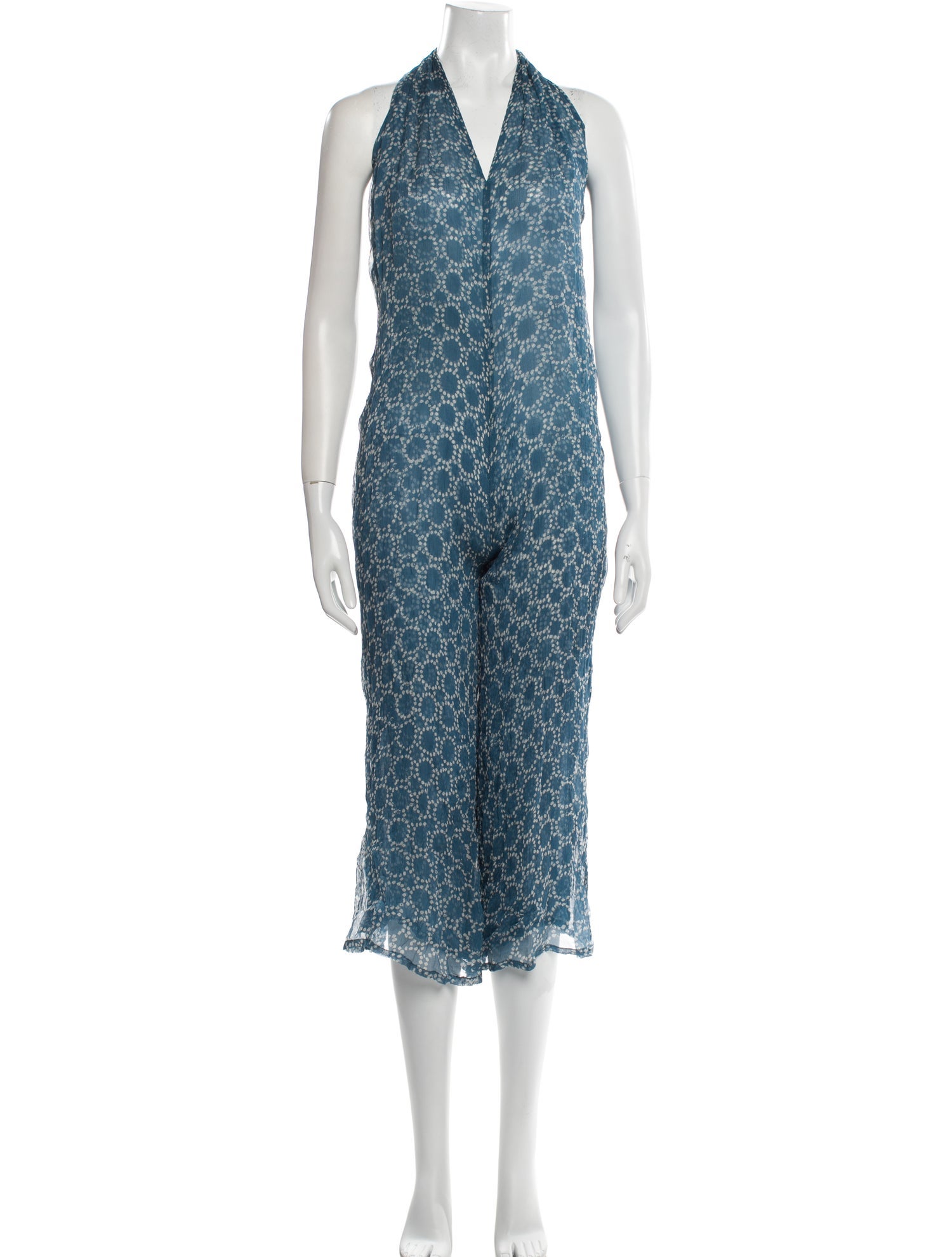 Cloe Cassandro Silk Printed Jumpsuit