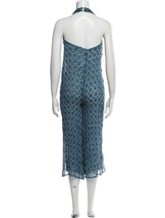 Cloe Cassandro Silk Printed Jumpsuit