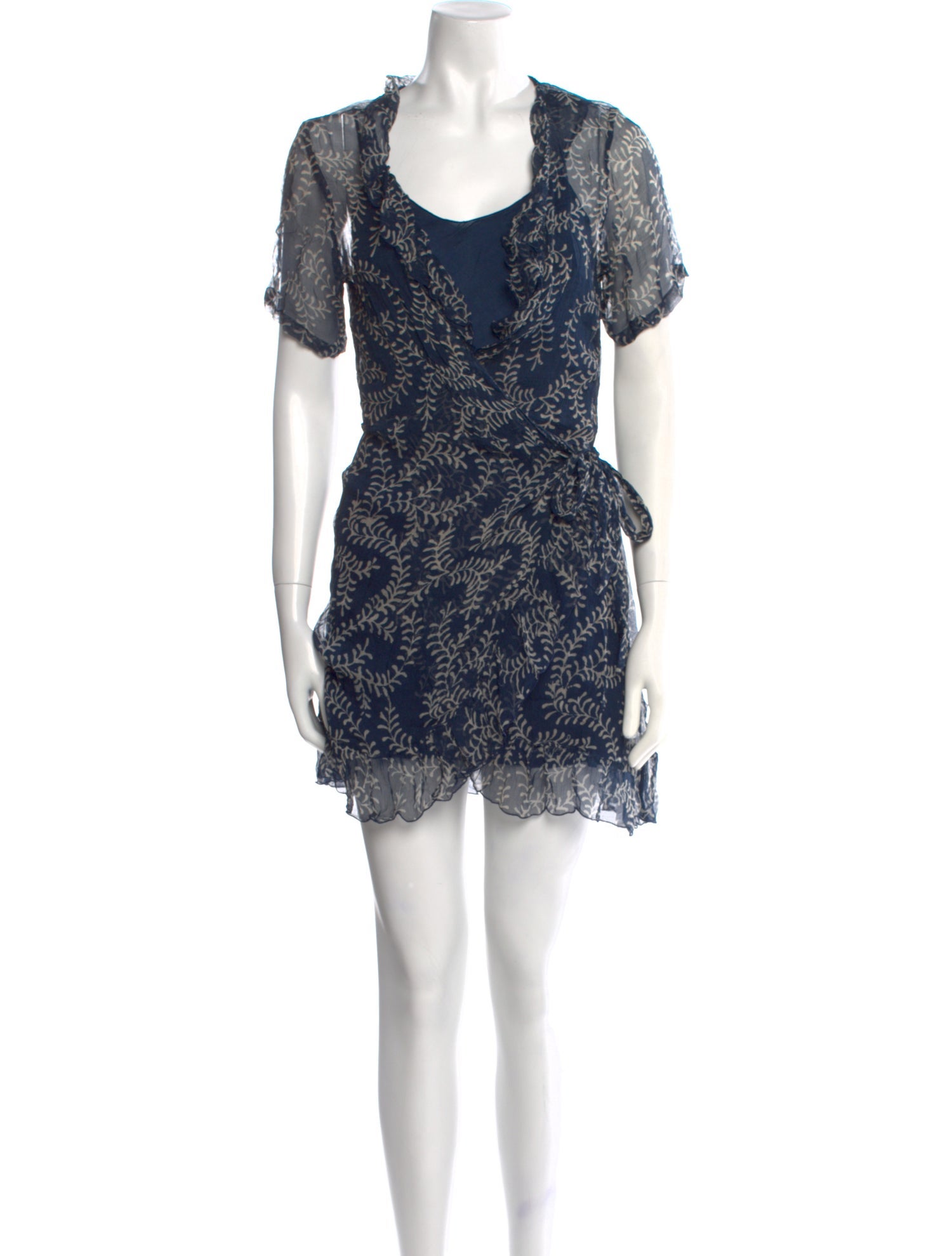 Cloe Cassandro Silk Mini Dress