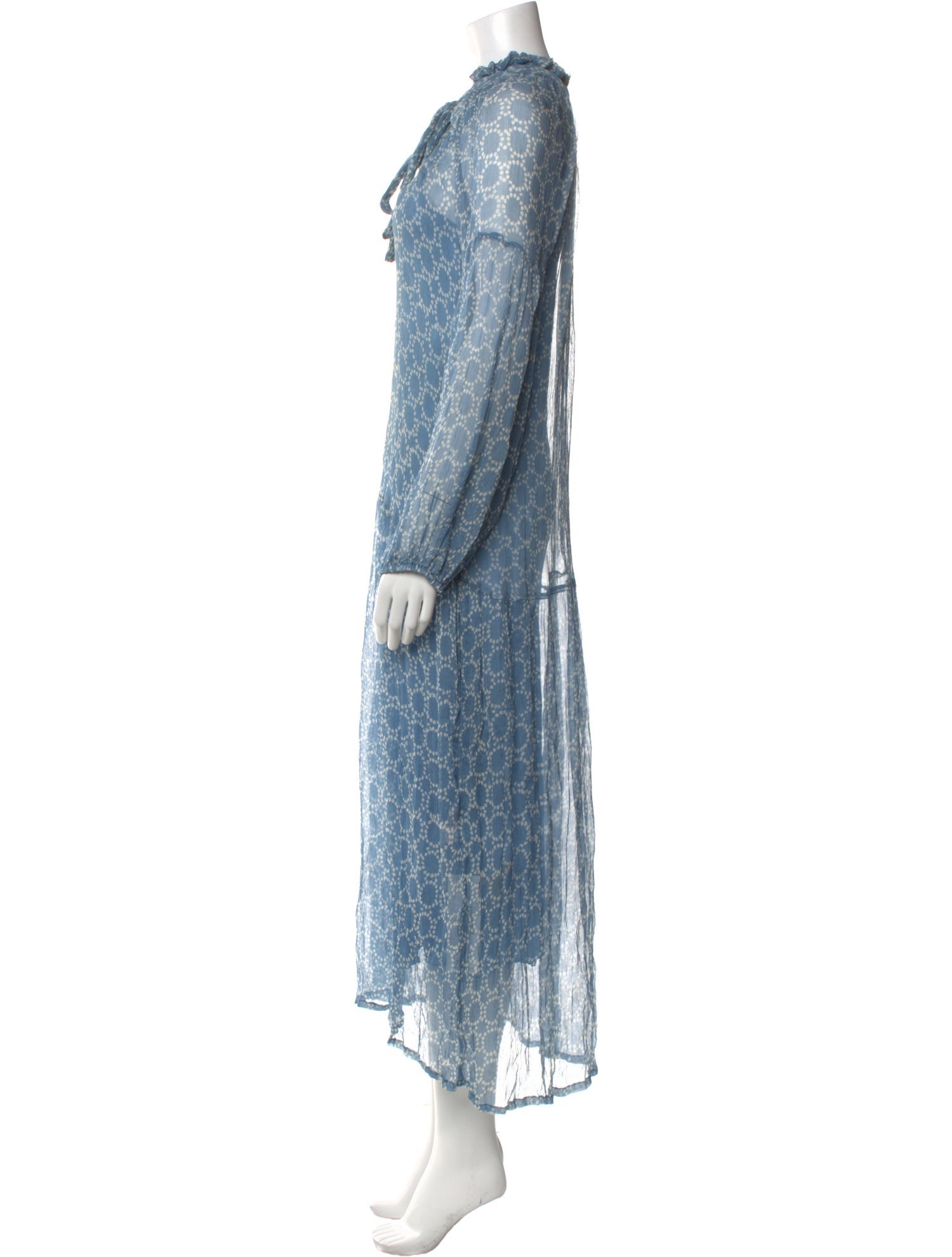 Cloe Cassandro Silk Long Dress