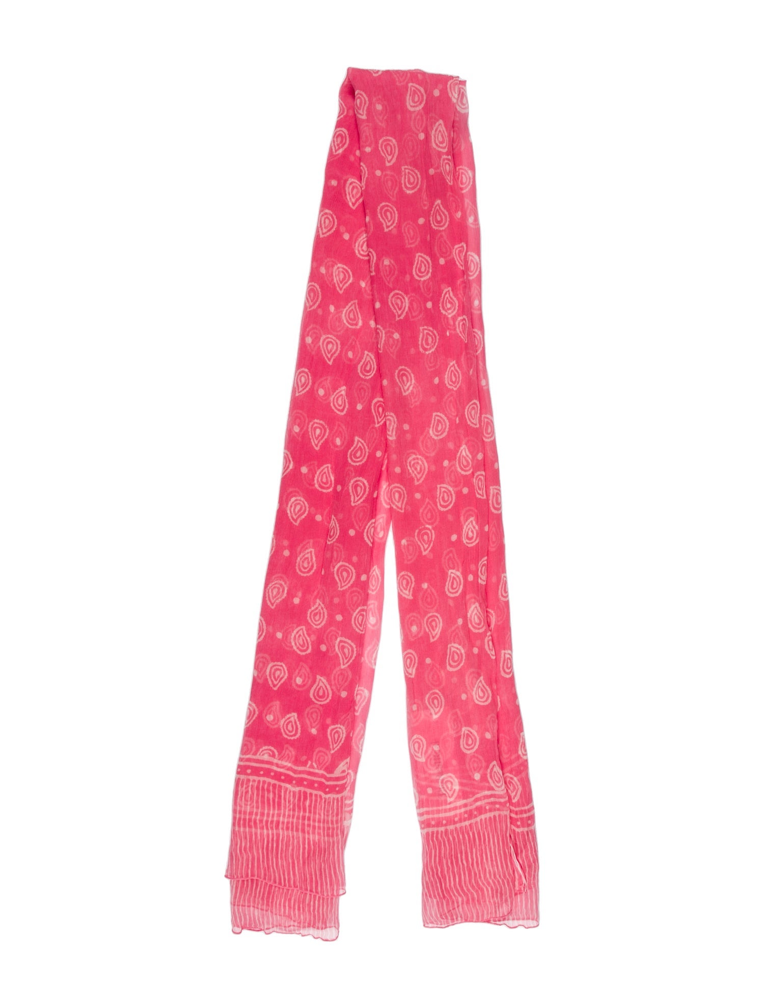 Cloe Cassandro Silk Paisley Print Scarf