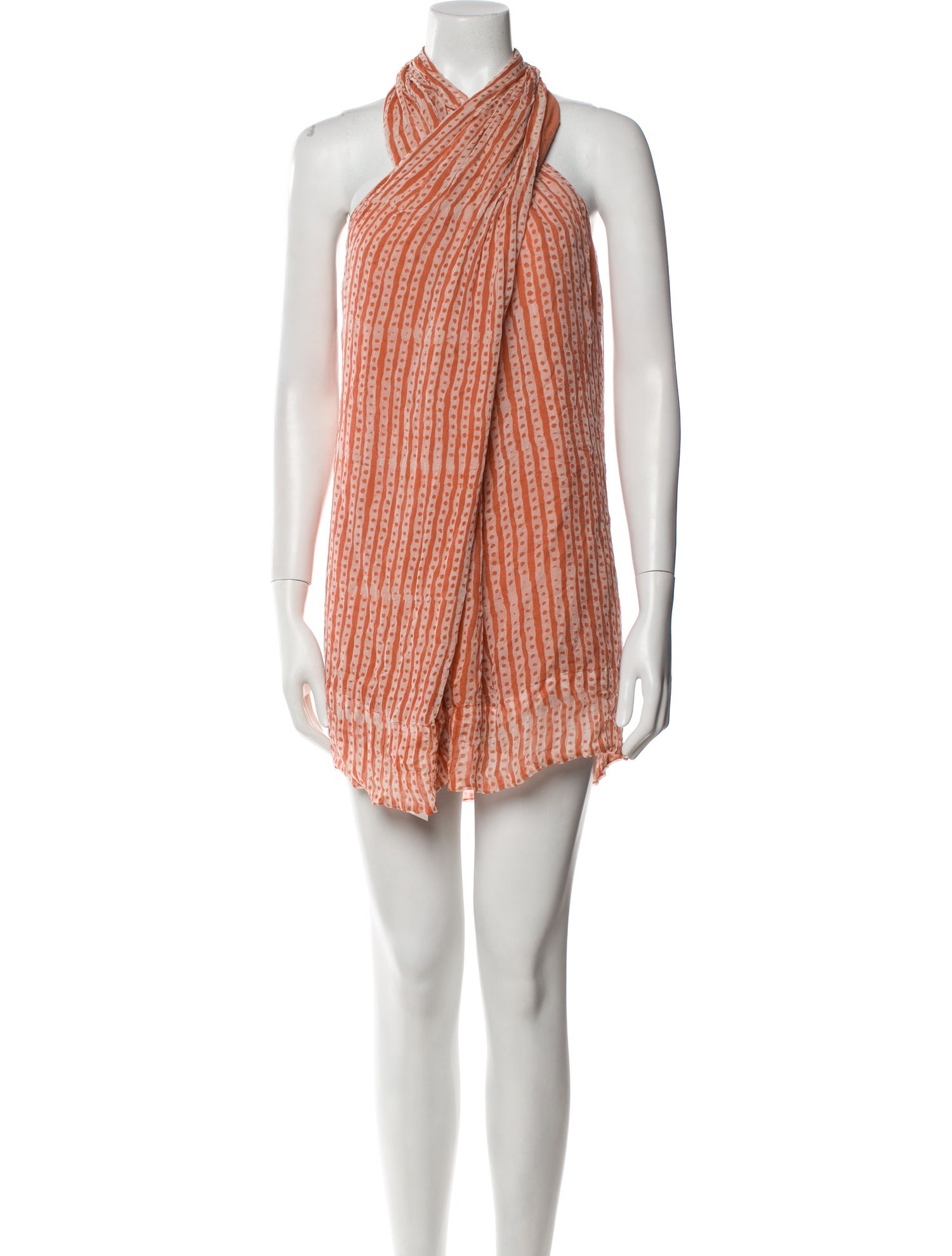 Cloe Cassandro Striped Midi Length Dress