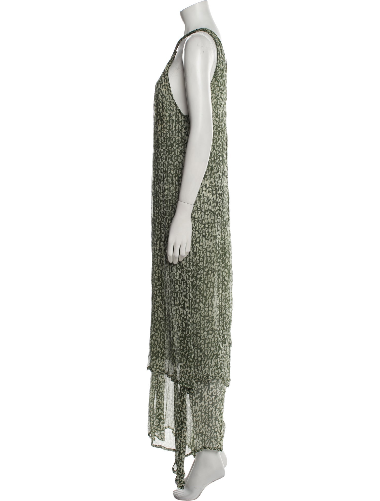 Cloe Cassandro Silk Long Dress
