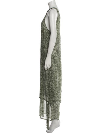 Cloe Cassandro Silk Long Dress