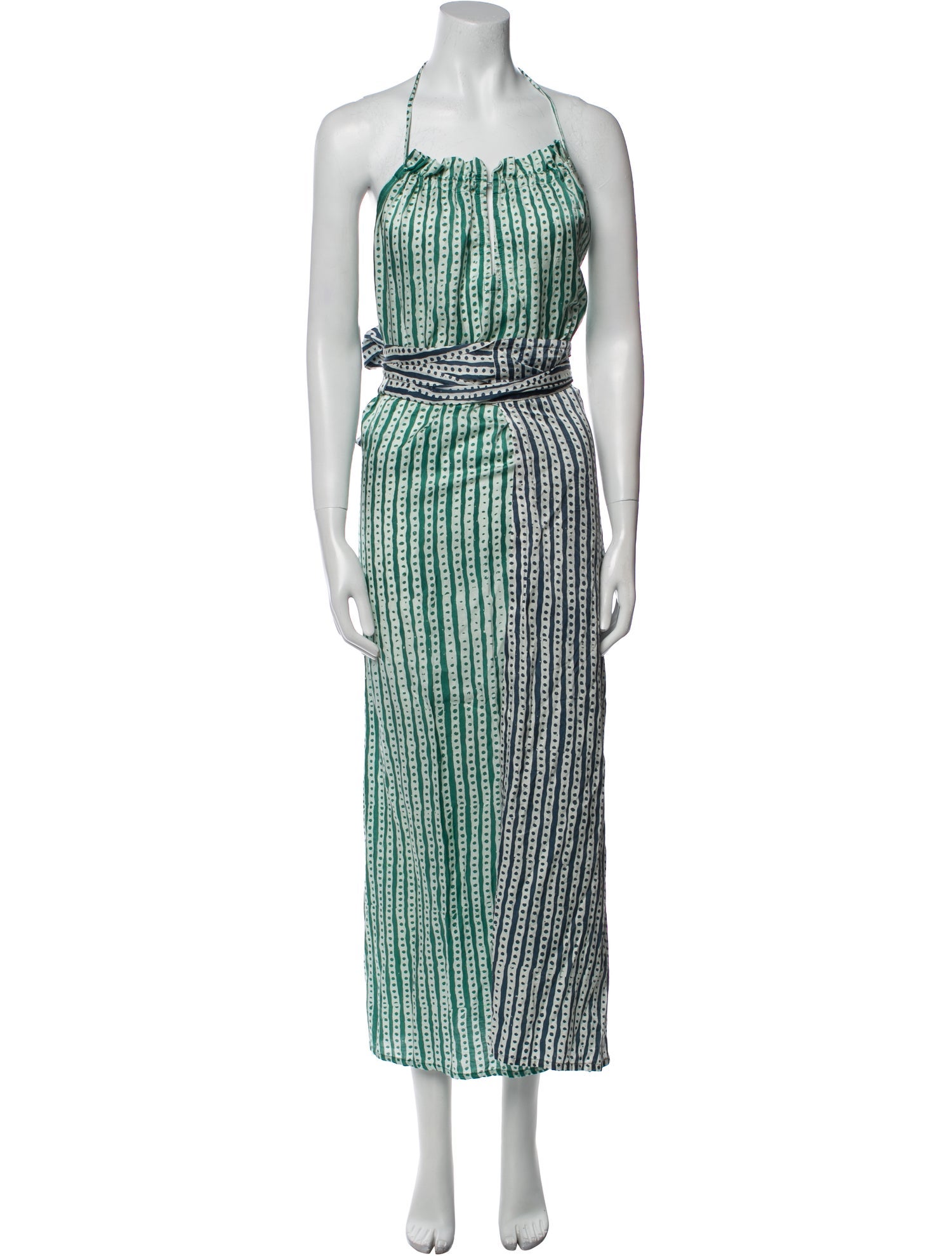 Cloe Cassandro Striped Long Dress