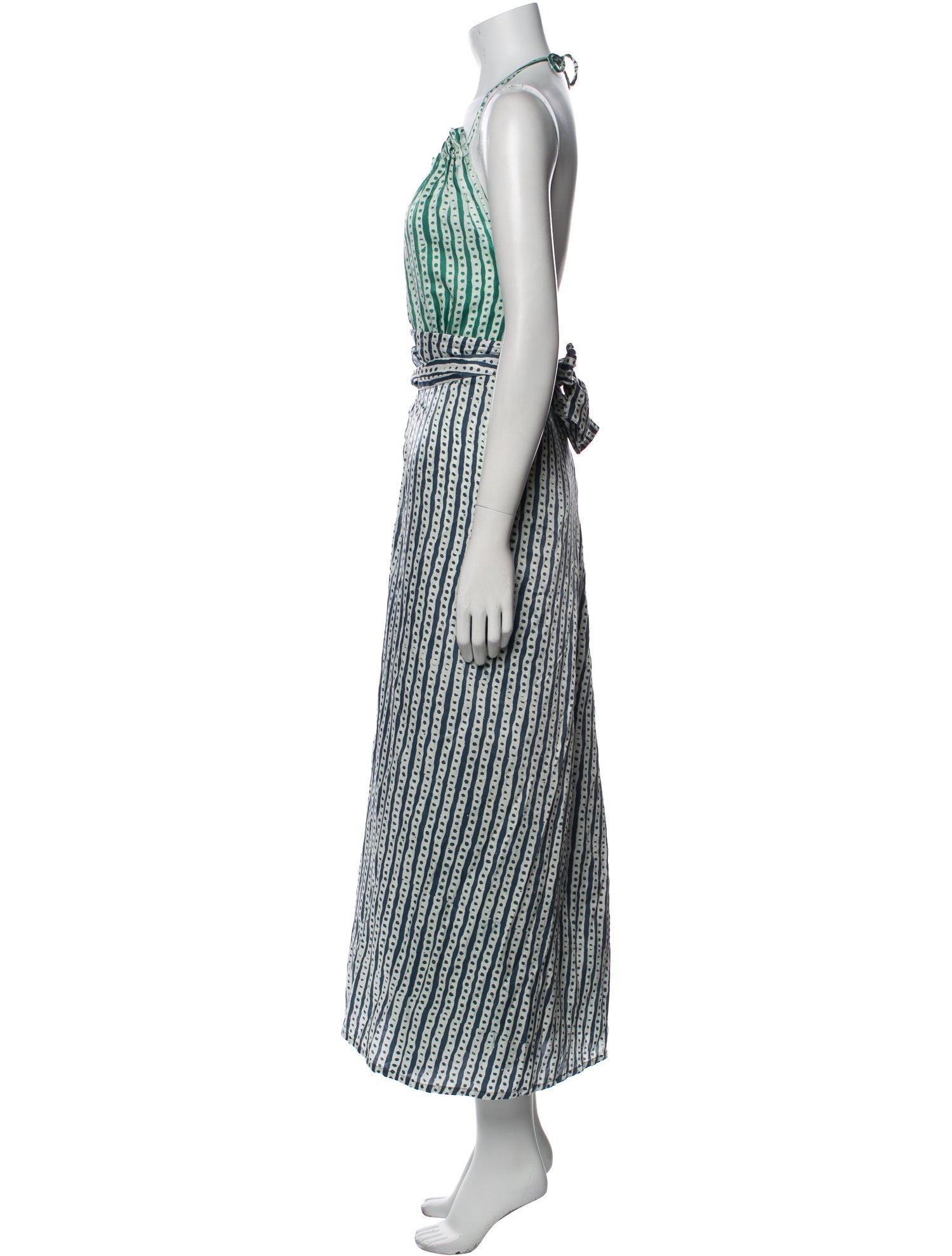 Cloe Cassandro Striped Long Dress